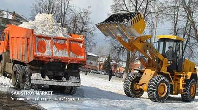 спецтехника — строительная техника на площадке для условий Сахалина, ракурс 121