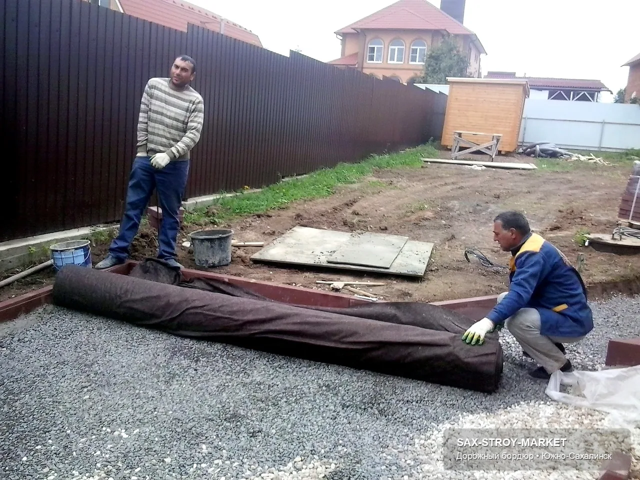 бордюры — бордюрный камень для дорожек для условий Сахалина, ракурс 67