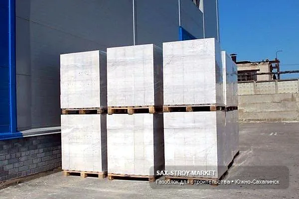 газоблоки — газобетонный блок крупным планом для Сахалинской области, ракурс 18