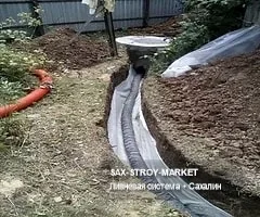 дренаж — дренажный колодец и вывод воды для Сахалинской области, рабочий ракурс 15