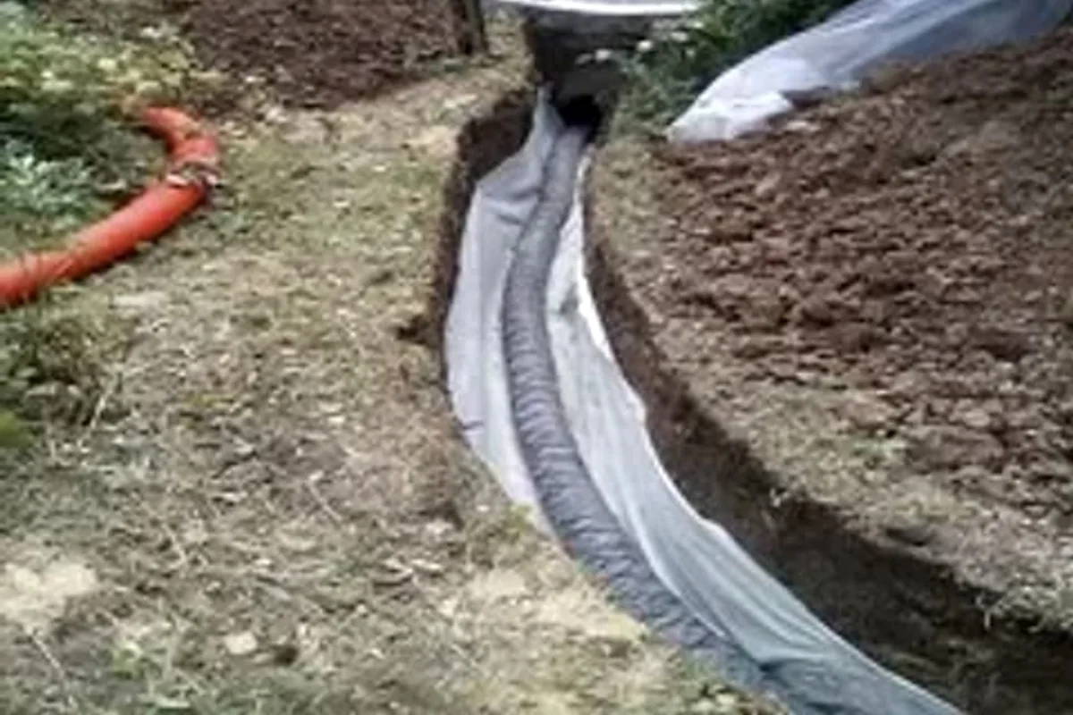 дренаж — щебеночная подготовка для объекта в Южно-Сахалинске, рабочий ракурс 110