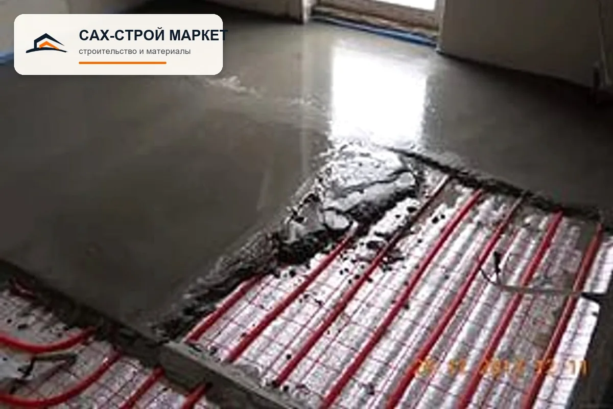 бетонные работы — монолитный участок для объекта в Южно-Сахалинске, рабочий ракурс 128