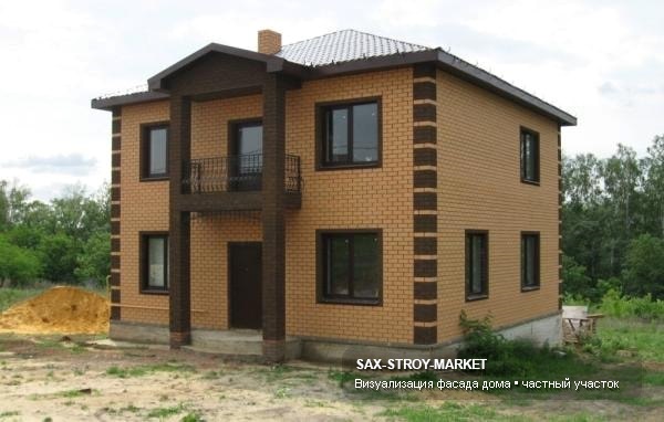 Коробка дома и стеновой контур: понятна кладка, проемы, углы и будущая планировка по линии цоколя. Такой ракурс нужен для контроль геометрии стен на частном участке: какой запас нужен для подъезда техники и материалов.