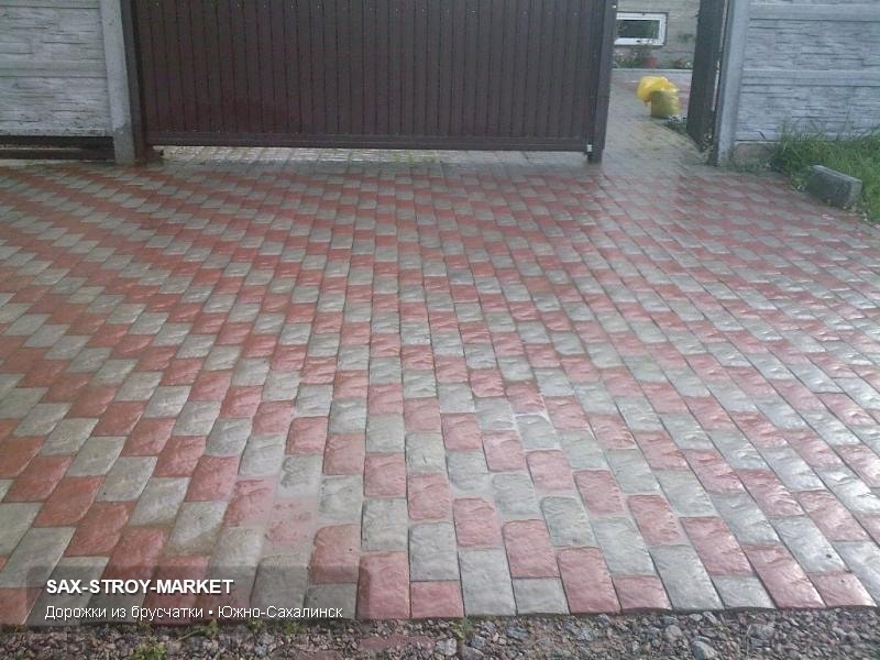 Брусчатка и тротуарная плитка: фото мощения участка — Южно-Сахалинск, Сах-Строй-Маркет