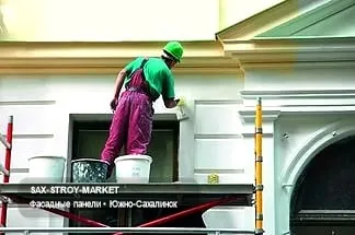 Монтаж фасада: фасад дома, узлы и примыкания фасада — Южно-Сахалинск, Сах-Строй-Маркет