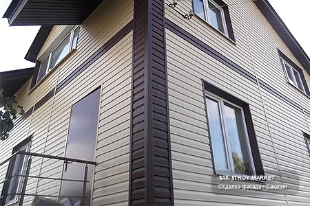 Монтаж фасада: фасад дома, подготовка фасадного основания — Южно-Сахалинск, Сах-Строй-Маркет