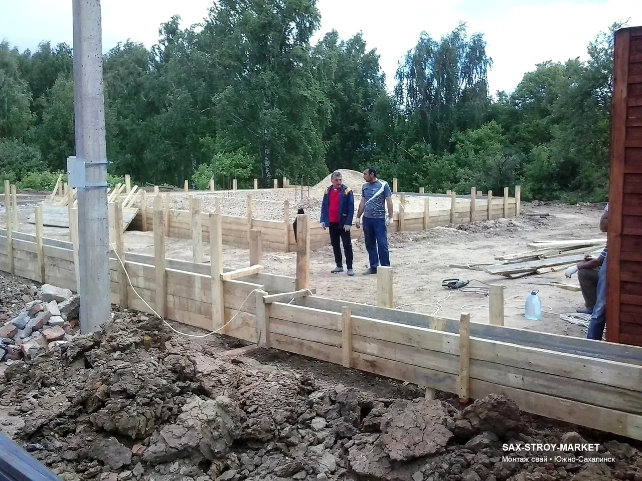 Устройство фундамента: основание под дом, бетонные работы на объекте — Южно-Сахалинск, Сах-Строй-Маркет