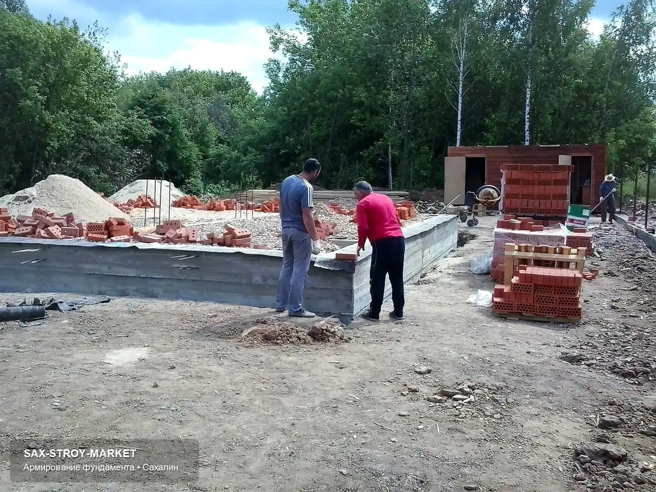 Устройство фундамента: основание под дом, основание после подготовки — Южно-Сахалинск, Сах-Строй-Маркет