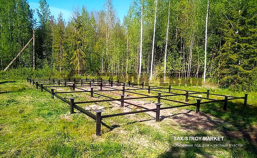 Устройство фундамента: основание под дом, армирование основания — Южно-Сахалинск, Сах-Строй-Маркет
