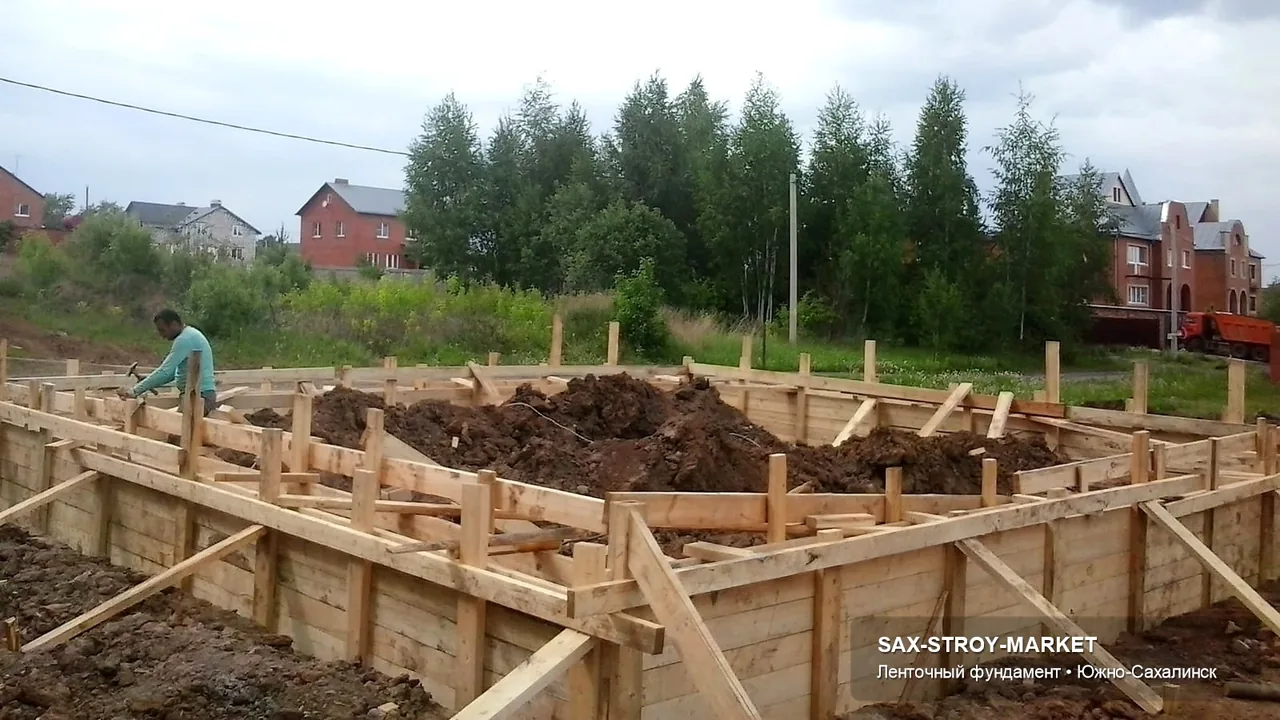 Устройство фундамента: основание под дом, основание после подготовки — Южно-Сахалинск, Сах-Строй-Маркет