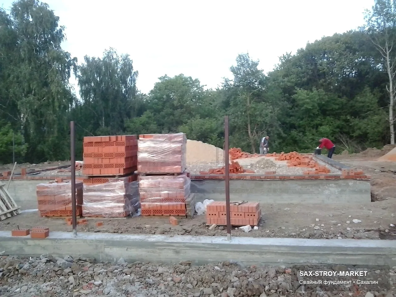 Устройство фундамента: основание под дом, основание после подготовки — Южно-Сахалинск, Сах-Строй-Маркет