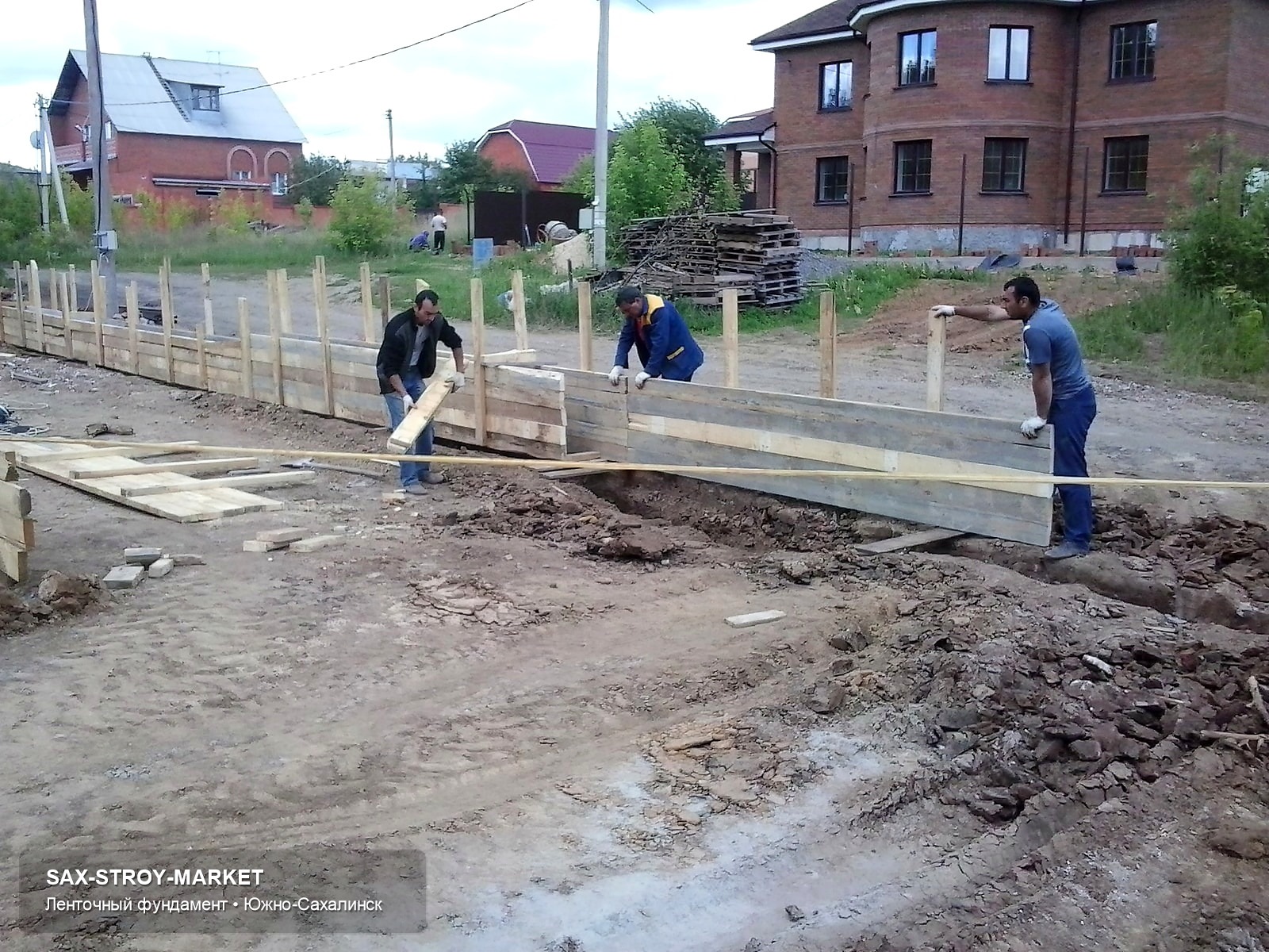 Устройство фундамента: основание под дом, основание после подготовки — Южно-Сахалинск, Сах-Строй-Маркет