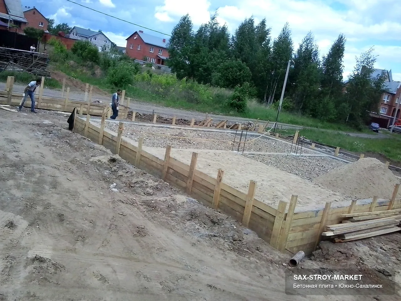 Устройство фундамента: основание под дом, основание после подготовки — Южно-Сахалинск, Сах-Строй-Маркет