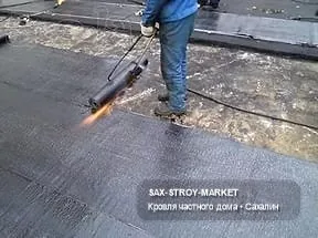 Монтаж скатной кровли: крыша частного дома, крыша перед завершением — Южно-Сахалинск, Сах-Строй-Маркет