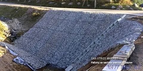 Благоустройство территории: участок у дома, завершающий этап на участке — Южно-Сахалинск, Сах-Строй-Маркет