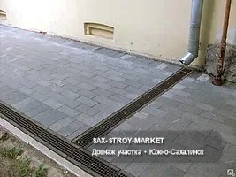Устройство дренажа: дренаж участка, готовый участок дренажа — Южно-Сахалинск, Сах-Строй-Маркет